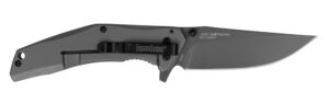 Kershaw 8300 DuoJet  3.25" Folding Clip Point Plain Gray TiCN 8Cr13MoV SS Blade Gray TiCN Stainless Steel Handle Includes Pocket Clip