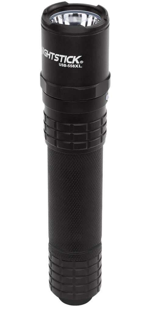 Nightstick USB558XL USB Tactical Flashlight  Black Anodized 125/450/1100 Lumens White LED