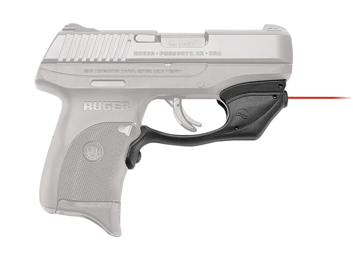 Crimson Trace 0178301 LG-416 Laserguard Black Red Laser Ruger EC9S/LC9/LC9S/LC380