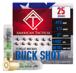 ATI ATIAC410BBB Shotshell  410Gauge 12Pellets BBBShot 25 Per Box/10 Case