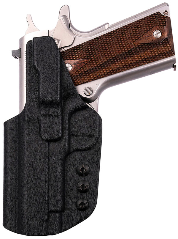 1791 Gunleather TACIWB1911BLKR Tactical Kydex  IWB Black Kydex Belt Clip Fits 1911 Government