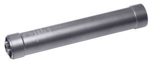 Q LLC SILEC22 El Camino  22 LR .99" Diameter, Black PVD Titanium/Stainless Steel 1/2"-28 tpi