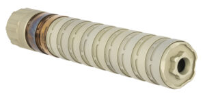 Q LLC SILE9 Erect9r 9mm Luger 1.37" Aluminum w/Stainless Steel Baffles 1/2"-28 tpi