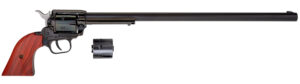 Heritage Mfg RR22MB16 Rough Rider  22 LR/22 WMR 6 Shot, 16" Black Steel Barrel, Black Zinc Alloy Frame, Black Cylinder Cocobolo Grip, Hammer/Thumb Safety, Exposed Hammer