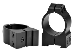 Warne 1B1M Maxima  Matte Black Steel 1" Tube Medium Vertical Split Dovetail, 0 MOA Fits CZ 527