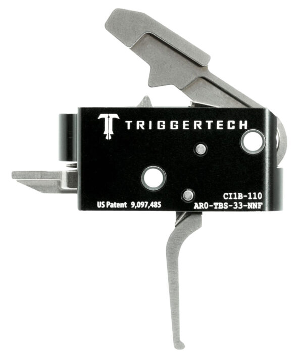 TriggerTech AR0TBS33NNF Competitive Primary Two-Stage Flat Trigger with 3.50 lbs Draw Weight for AR-15 Right