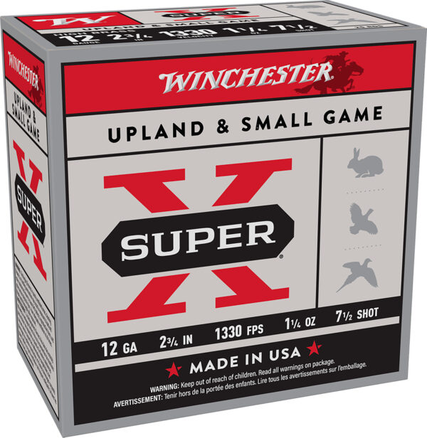 Winchester Ammo X127 Super X Game Load High Brass 12Gauge 2.75" 1 1/4oz 7.5Shot 25 Per Box/10 Case