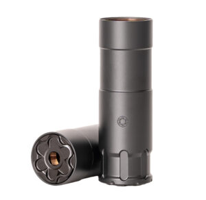 RUGGED SUPPRESSOR OCU22 Oculus22  22 LR 1.06" Black Cerakote 17-4 Stainless Steel 1/2"-28 tpi