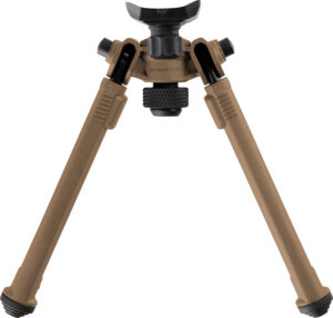 Magpul MAG1075-FDE Bipod made of Aluminum with Flat Dark Earth Finish, Sling Stud Attachment, 6.30-10.30" Vertical Adjustment & Rubber Feet for AR-Platform