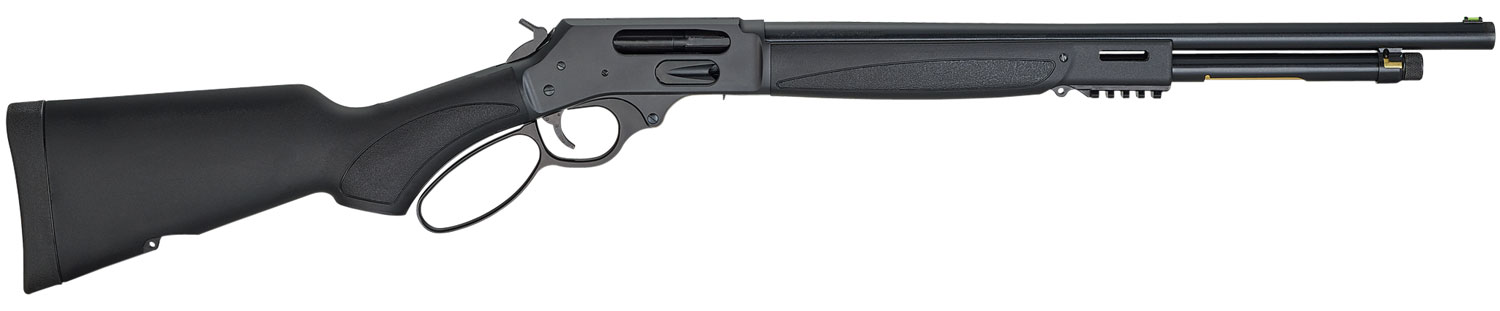 Henry H018X410 Lever X Model 410 Gauge with 19.80" Barrel, 2.5" Chamber, 5+1 Capacity, Blued Metal Finish & Black Synthetic Stock Ambidextrous Hand (Full Size)
