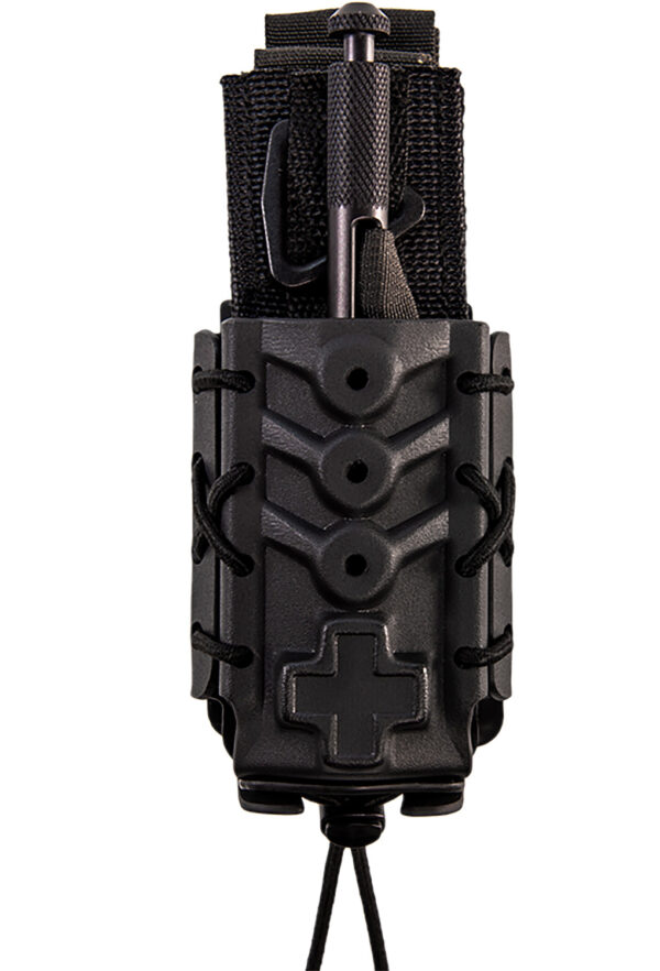 High Speed Gear 11TQK0BK Taco  Black Kydex, 2" Belt Clip/MOLLE U-Mount, Compatible w/ Most Tourniquets