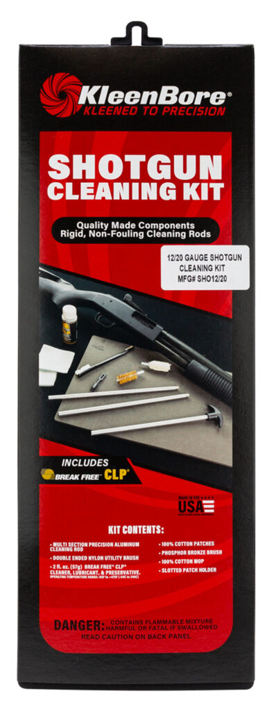 KleenBore SHO1220 Classic Cleaning Kit 12 / 20 Gauge Shotgun