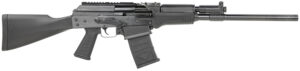 JTS Shotgun M12AK M12AK 12 Gauge Semi-Auto 3" 5- 2.75" Shells, 18.70" Black Steel Barrel, Black Receiver, Black Fixed Synthetic Stock, Black Polymer Grip