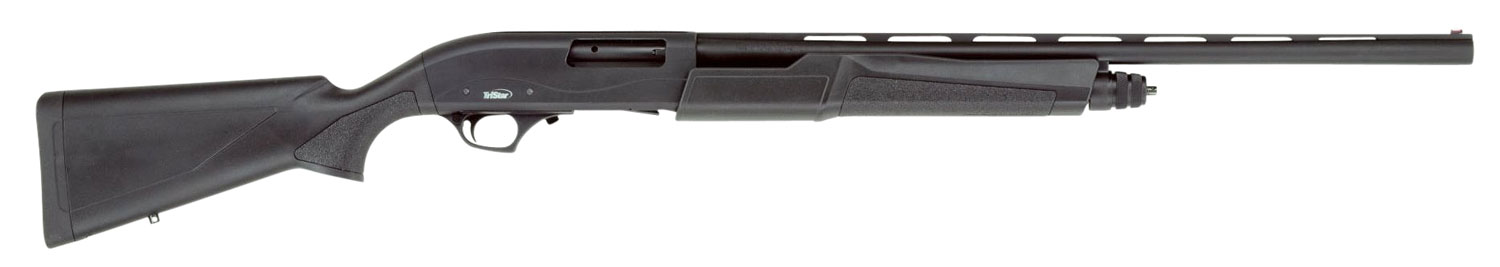 TriStar 23156 Cobra III Compact 20 Gauge Pump 3" 5+1 24" Black Vent Rib Barrel, Black Steel Receiver, Fixed Black Synthetic Stock, Right Hand