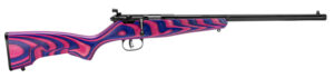 Savage Arms 13797 Rascal  Youth 22 LR 1rd 16.12" Matte Blued Barrel, Matte Blued Carbon Steel Receiver, Boyd's Minimalist Pink & Purple Hybrid Laminate Stock, Right Hand