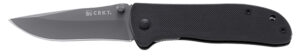 CRKT 6450K Drifter  2.88" Folding Plain Gray TiCN 8Cr14MoV SS Blade/Black G10 Handle Includes Pocket Clip