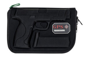 GPS Bags 912PC Custom Molded w/ Lockable Zippers Internal Mag Holder & Black Finish for S&W M&P Full-Size/Compact (9mm Luger/40 S&W/45 ACP)