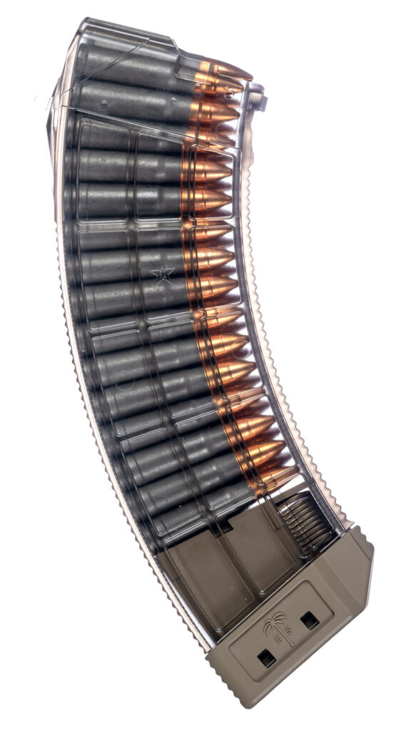 US Palm MA1119A Standard  30rd 7.62x39mm Fits AK-47 Clear w/Flat Dark Earth Floor Plate