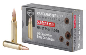 PPU PPRM5561M Rangemaster  5.56x45mmNATO 55gr Full Metal Jacket Boat Tail/1000rds *Sold by Case *Includes Metal Can