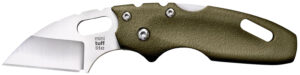 Cold Steel CS20MTGD Tuff Lite Mini 2" Folding Sheepsfoot Plain 4034 Stainless Steel Blade/OD Green Griv-Ex Handle Includes Pocket Clip
