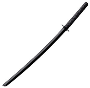 Cold Steel CS92BKKC Bokken Training Sword 30" Fixed Plain Black Polypropylene Blade 11.50" Black Imitation Cord Wrap Polypropylene Handle