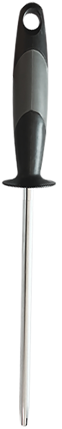 AccuSharp 034C Sharpening Steel 9" Diamond Steel Black Overmolded Rubber Handle Steel