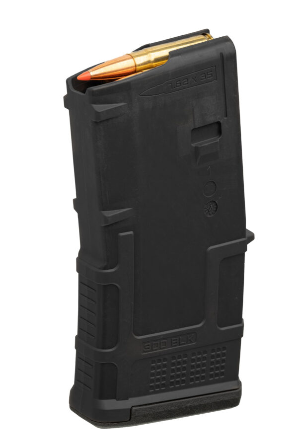 Magpul MAG1182BLK PMAG GEN M3 20rd 300 Blackout Fits AR-15 Black Polymer