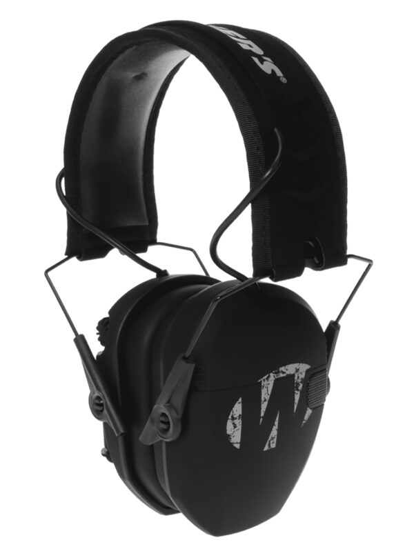 Walker's GWPRSEMFS Razor Slim Electronic Freedom Muff 23 dB Over the Head Black w/Distressed Walker's Logo Polymer
