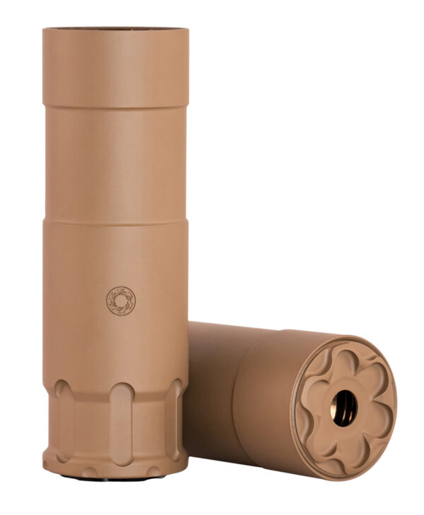 Rugged Suppressor OCUFDE22 Oculus22  22 LR 1.06" Flat Dark Earth Cerakote 17-4 Stainless Steel 1/2"-28 tpi
