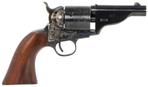 Taylors & Company 550957 The Hickok Open-Top 45 Colt (LC) Caliber with 3.50" Blued Finish Barrel, 6rd Capacity Blued Finish Cylinder, Color Case Hardened Finish Steel Frame & Walnut Army Size Grip