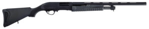 Escort HEFH2022051Y Field Hunter  Youth 20 Gauge Pump 3" 4+1 22" Black Vent Rib Barrel, Black Anodized Aluminum Grooved Receiver, Fixed Black Synthetic Stock, Right Hand