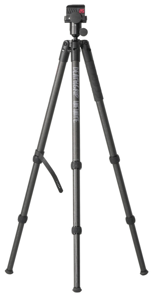 Bog-Pod 1163389 DeathGrip Infinite Tripod, Carbon Fiber with Black Finish, Ball Head Mount, Hybrid Foot & DeathGrip Clamping System 6.5"-59"