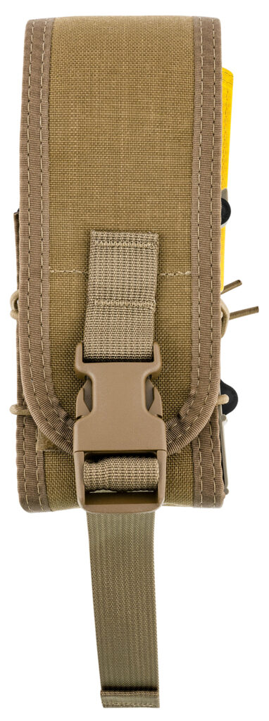 High Speed Gear 182RC0CB TACO X2R Mag Pouch Double Covered Coyote Brown Nylon MOLLE Compatible w/ Rifle