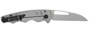 S.O.G SOG14520157 Escape FL 3" Folding Sheepsfoot Plain 8Cr13MoV SS Blade Silver w/ "SOG" Stainless Steel Handle Includes Pocket Clip