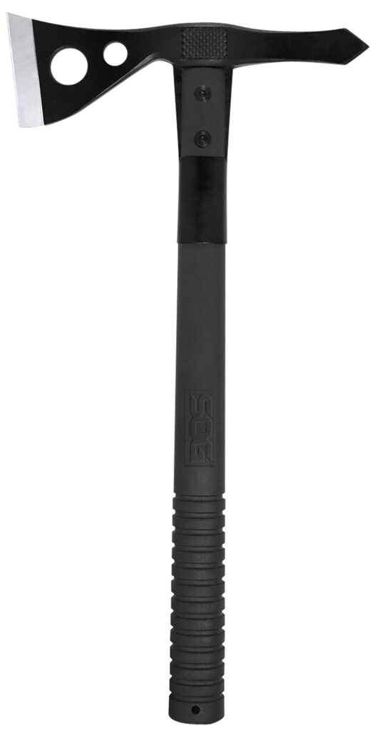 S.O.G SOGF01TNCP Tactical  2.75" Blade 420HC SS Blade Black Side Hammer Checkering GRN Handle 15.75" Long Tomahawk