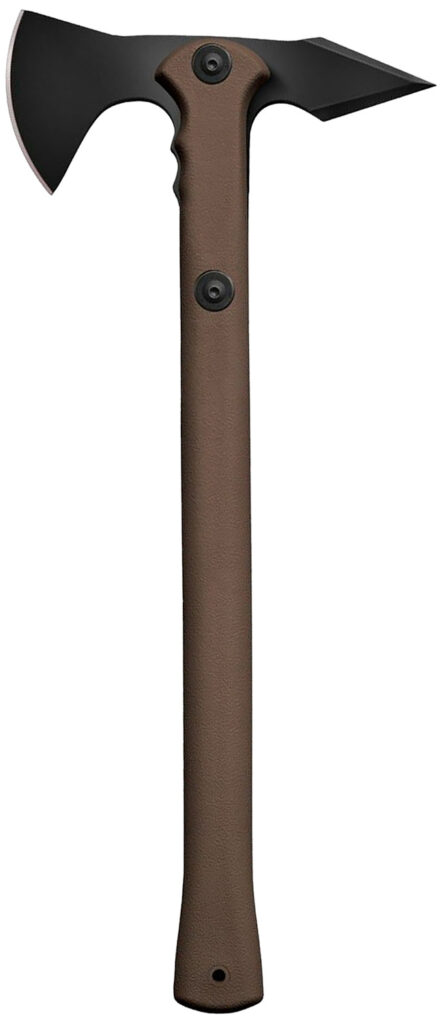 Cold Steel CS90PTHF Trench Hawk  3.50" Blade 1055 Carbon Steel Blade Flat Dark Earth Polypropylene Handle 19"