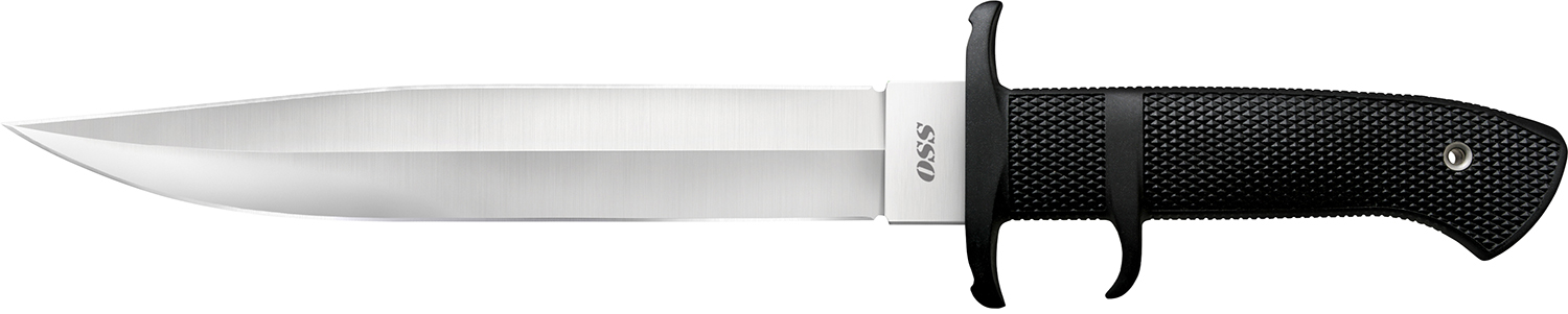 Cold Steel CS39LSSC OSS 8.25" Fixed Plain AUS-8A SS Blade/Black Textured Kray-Ex Handle Includes Sheath