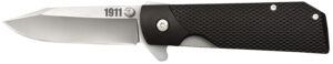 Cold Steel CS20NPJAAZ 1911  3" Folding Clip Point Plain 4034 SS Blade Black Textured Griv-Ex Handle Includes Pocket Clip
