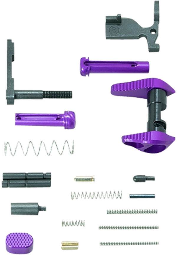 Timber Creek Outdoors ARLPKPPA Lower Parts Kit  Purple Anodized Aluminum for AR-15