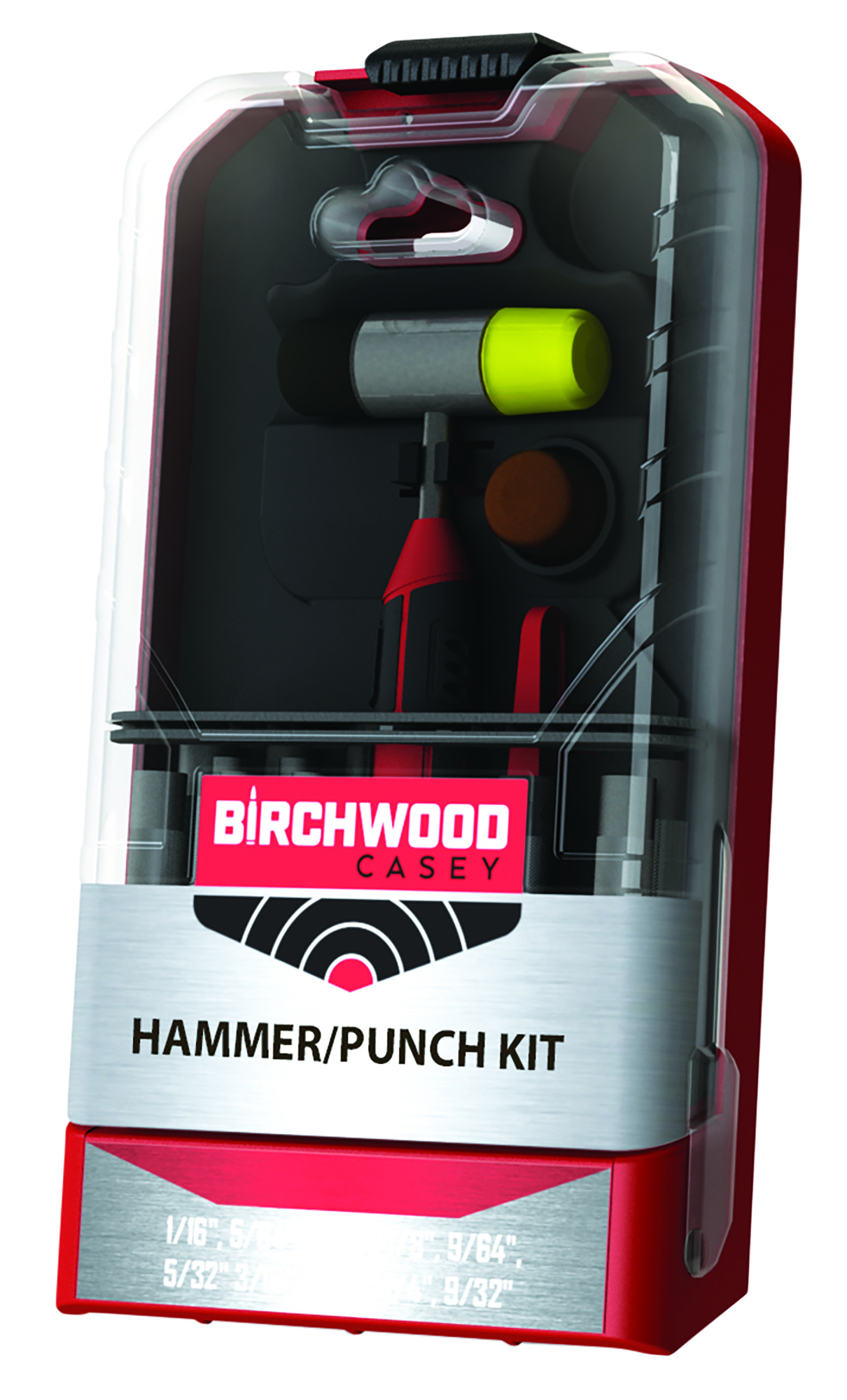 Birchwood Casey ARPNCHHMKIT Hammer & Punch Kit Black/Red AR Platform Firearm 19 Pieces