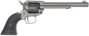 Heritage Mfg RR22C6 Rough Rider  22 LR 6 Shot. 6.50" Tungsten Gray Cerakote Steel Barrel & Frame, Black Satin Cylinder, Black Star Polymer Grip, Hammer/Thumb Safety, Exposed Hammer