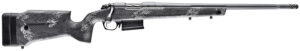 Bergara Rifles B14S752 B-14 Crest 6.5 Creedmoor 3+1 20" Fluted/Threaded, Sniper Gray Cerakote Barrel/Rec, Monte Carlo Carbon Fiber Stock with Black & Gray Splatter, Omni Muzzle Brake