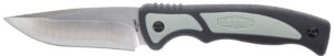 Old Timer 1137135 Trail Boss  3.70" Fixed Drop Point Plain Stainless Steel Blade 5.25" TPE Handle Includes Sheath