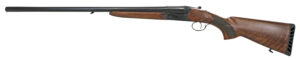 Iver Johnson Arms IJ800-28 IJ800  Full Size 12 Gauge Break Open 3" 2 Shot 28" Black Side By Side Barrel, Black Steel Receiver, Fixed Walnut Wood Stock, Ambidextrous