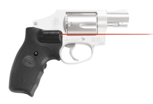 Crimson Trace 011150 Lasergrips Fits S&W J-Frame Round Butt, Red Laser 633nM Wavelength 5mW Output, Black Polymer Extended