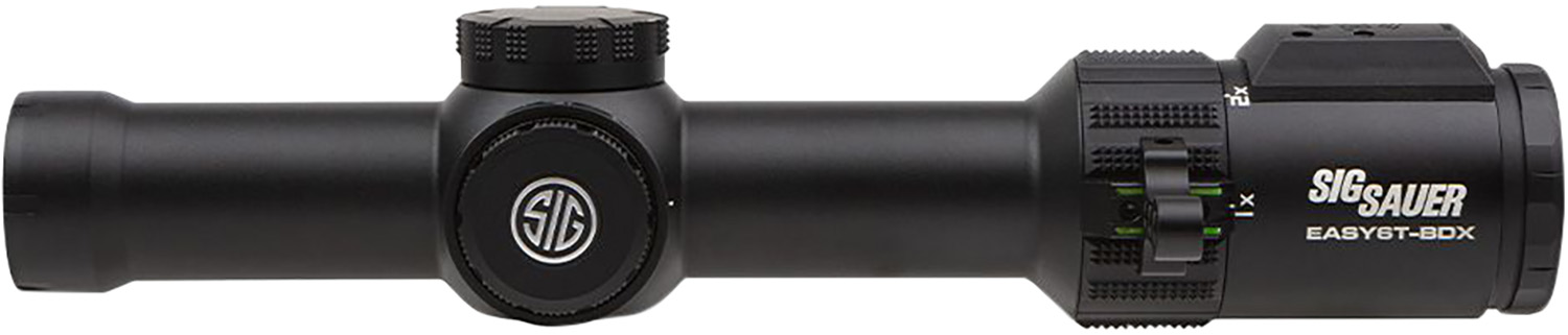 Sig Sauer Electro-Optics SOEBDX61101 Easy6 BDX Black 1-6x 24mm 30mm Tube Illuminated BDX-R2 Digital w/194 LEDs Reticle Features Ballistic Data Xchange