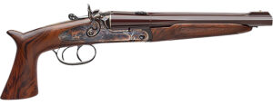 Davide Pedersoli 020S642410 Howdah Vintage 45 Colt (LC)/.410 gauge 2rd 10.25" Octagon Barrel, Color Case Hardened Frame, Walnut Furniture, Double Trigger with Side-Lock Exposed Hammers