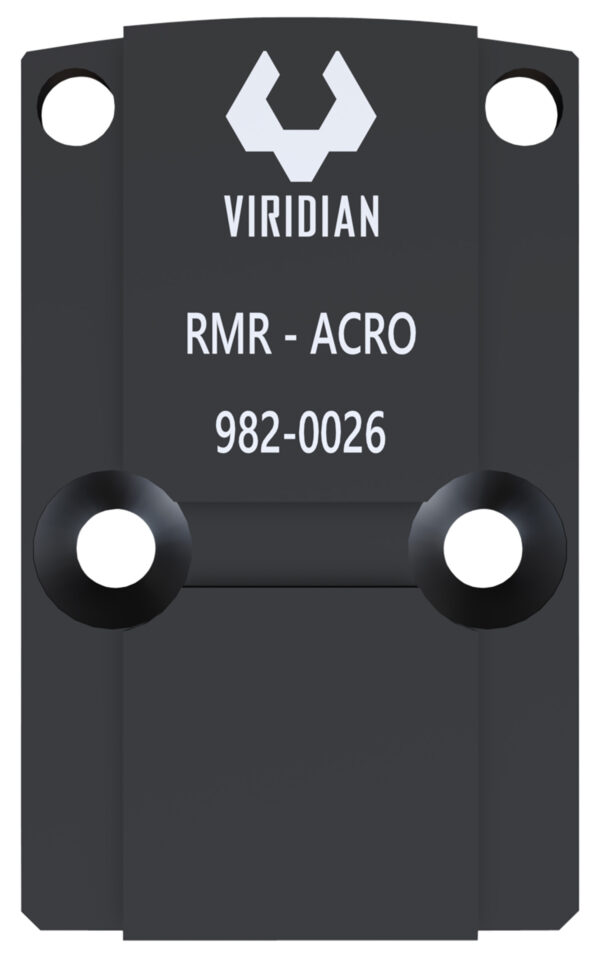 Viridian 9820026 RFX45 RMR Mounting Adapter  Black Anodized