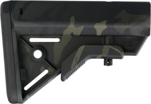 B5 Systems BRV1421 Bravo  Black Multi-Cam Synthetic for AR-Platform with Mil-Spec Receiver Extension (Tube Not Included)