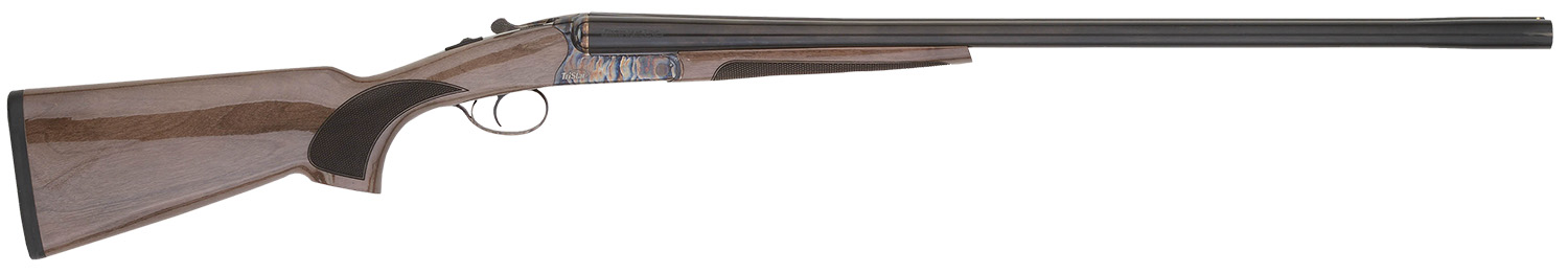 TriStar 38004 Phoenix 20 Gauge Break Open 3" 2rd 28" Blued Side By Side Barrel, Color Case Hardened Steel Receiver, Fixed Gloss Walnut Stock, Ambidextrous